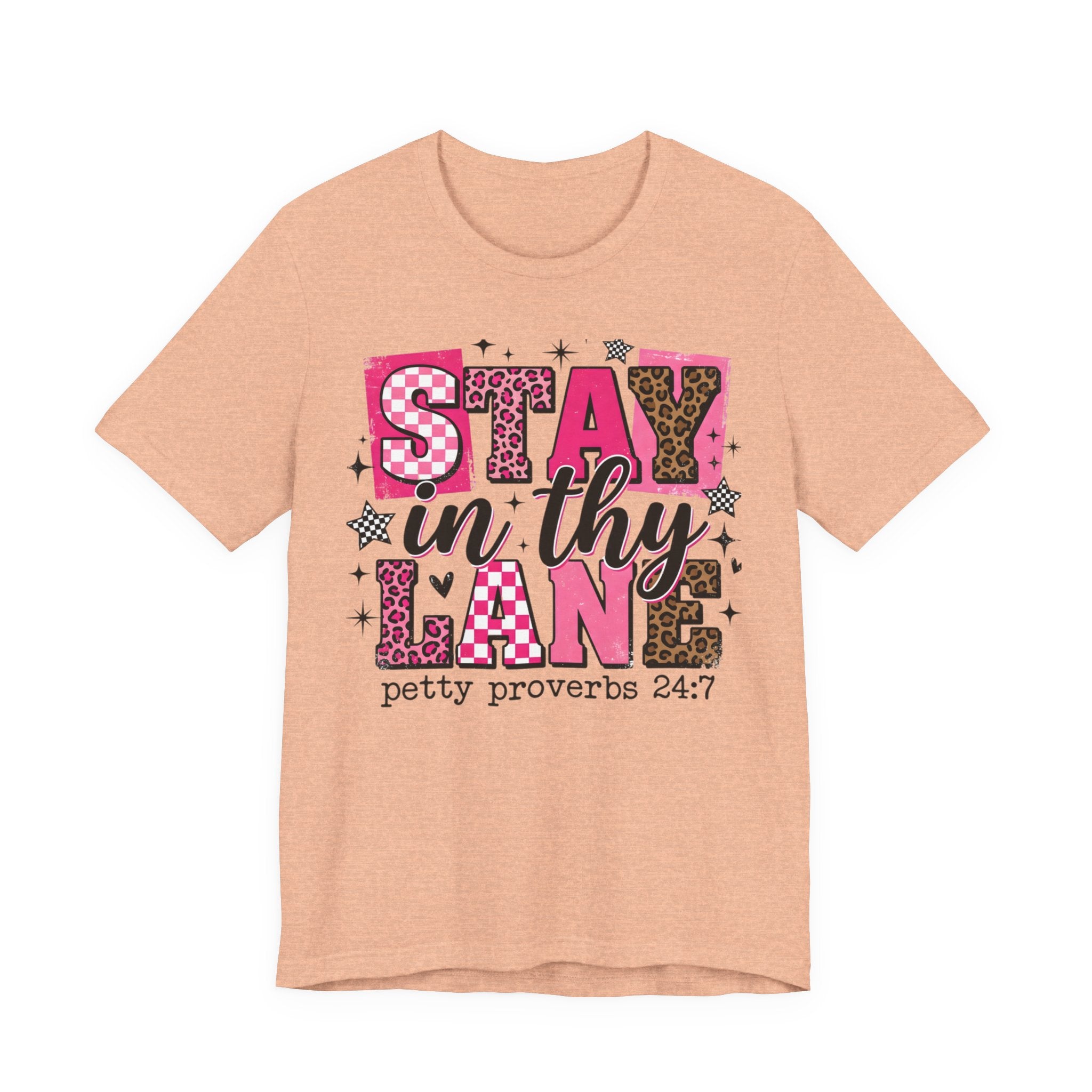 Stay in Thy Lane Tee — Funny Faith-Based Graphic T-Shirt
