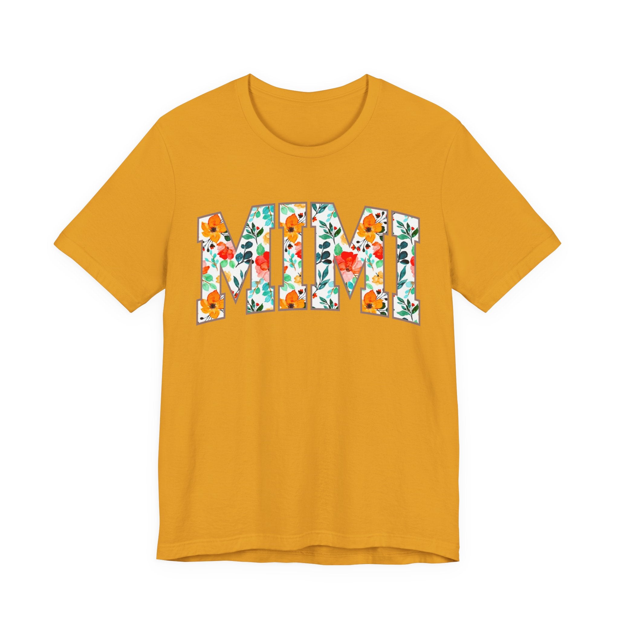 Mimi Floral Lettering Tee — Floral 'MIMI' Graphic T-Shirt
