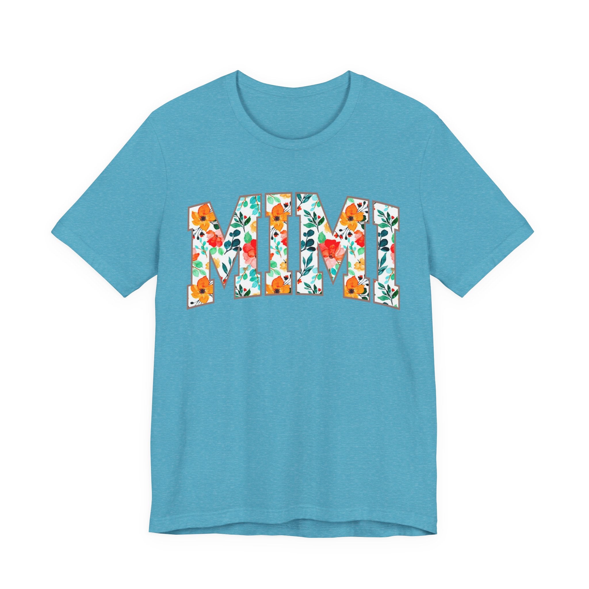 Mimi Floral Lettering Tee — Floral 'MIMI' Graphic T-Shirt