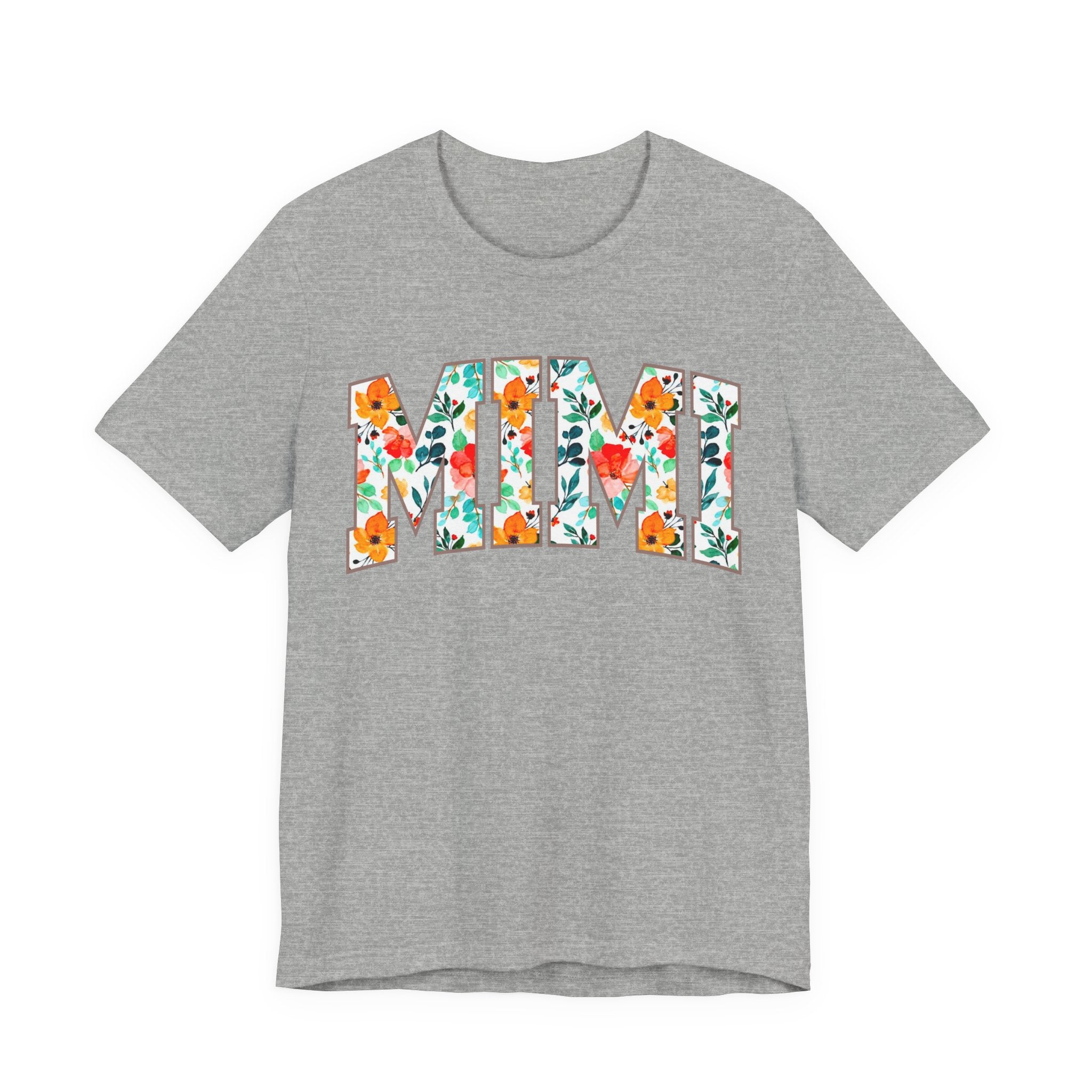 Mimi Floral Lettering Tee — Floral 'MIMI' Graphic T-Shirt