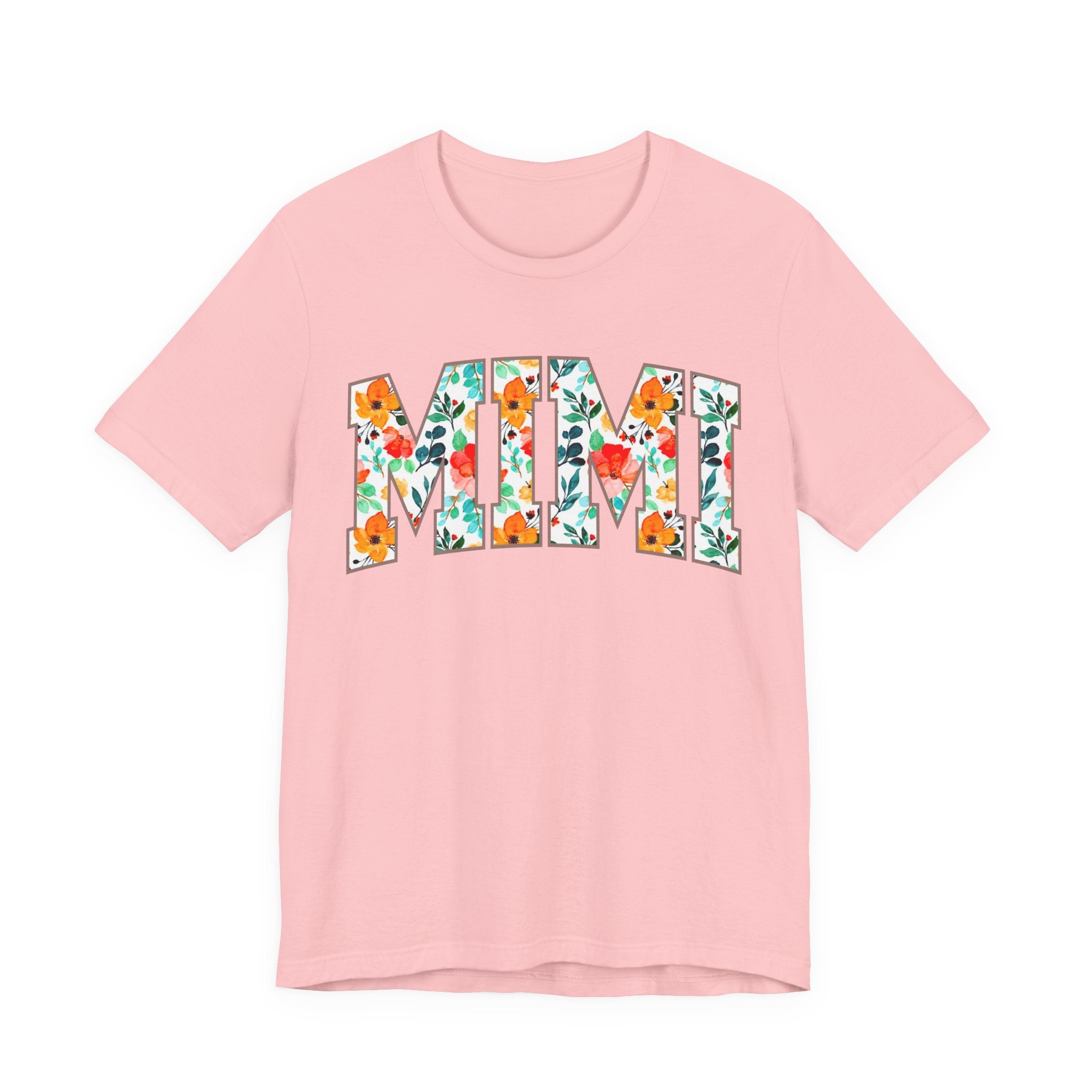 Mimi Floral Lettering Tee — Floral 'MIMI' Graphic T-Shirt
