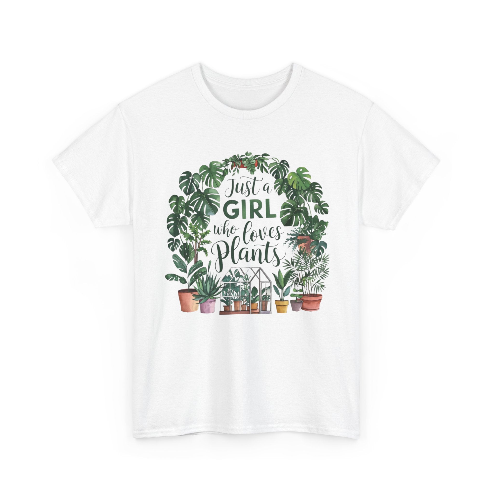 Plant Lover T-Shirt — "Just a Girl Who Loves Plants" Graphic Tee