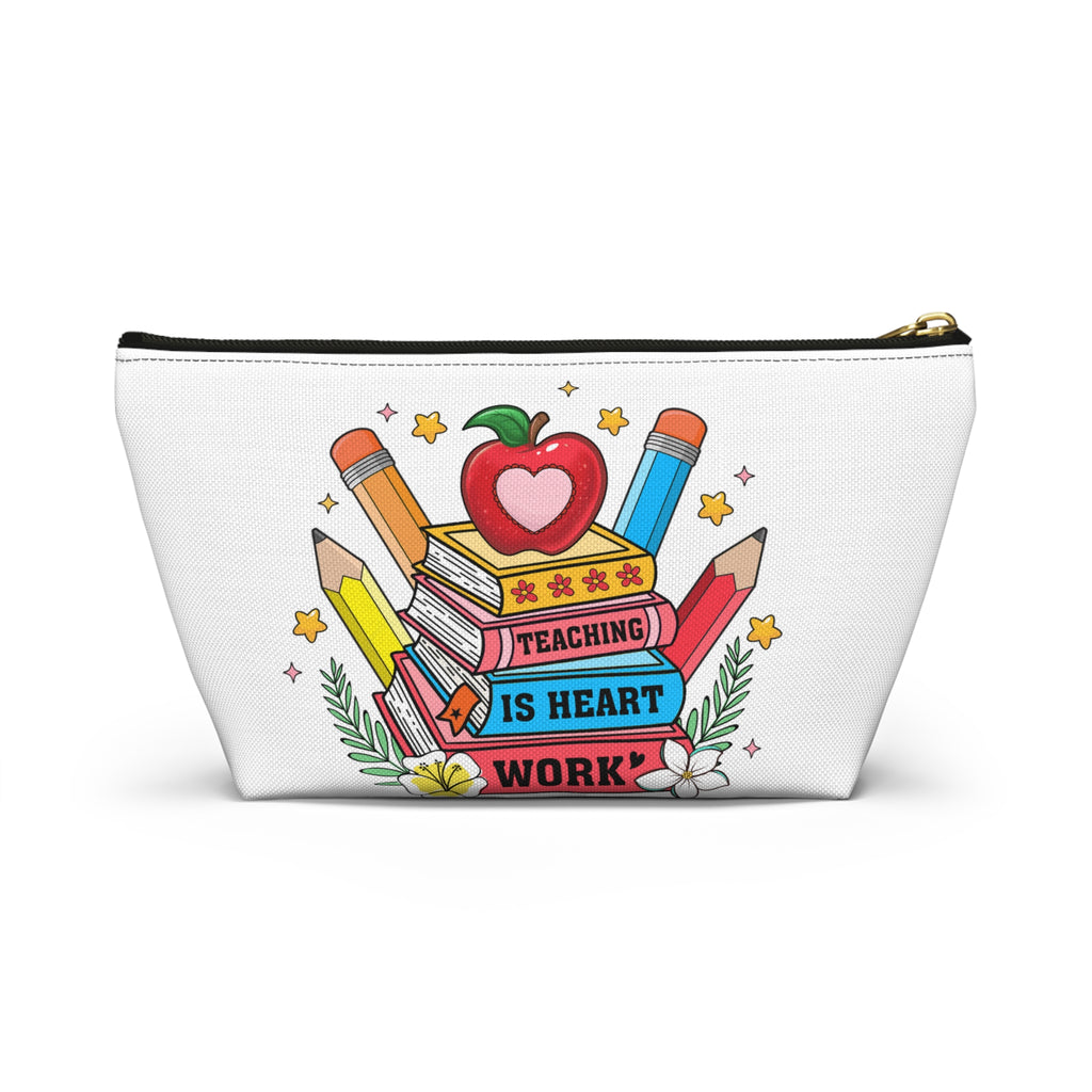 Teach Love Inspire Accessory Pouch — Teacher Gift Makeup & Pencil Case
