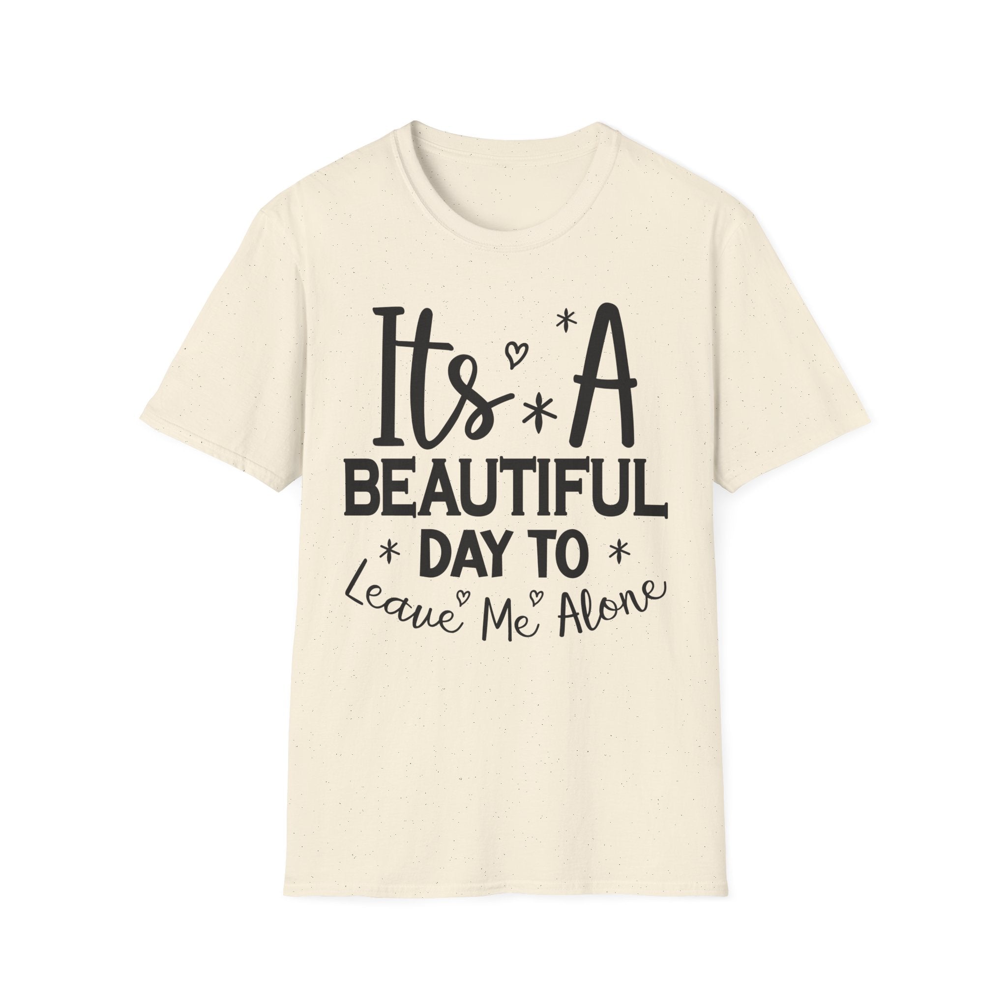 Funny Graphic T-Shirt — "It's A Beautiful Day To Leave Me Alone"