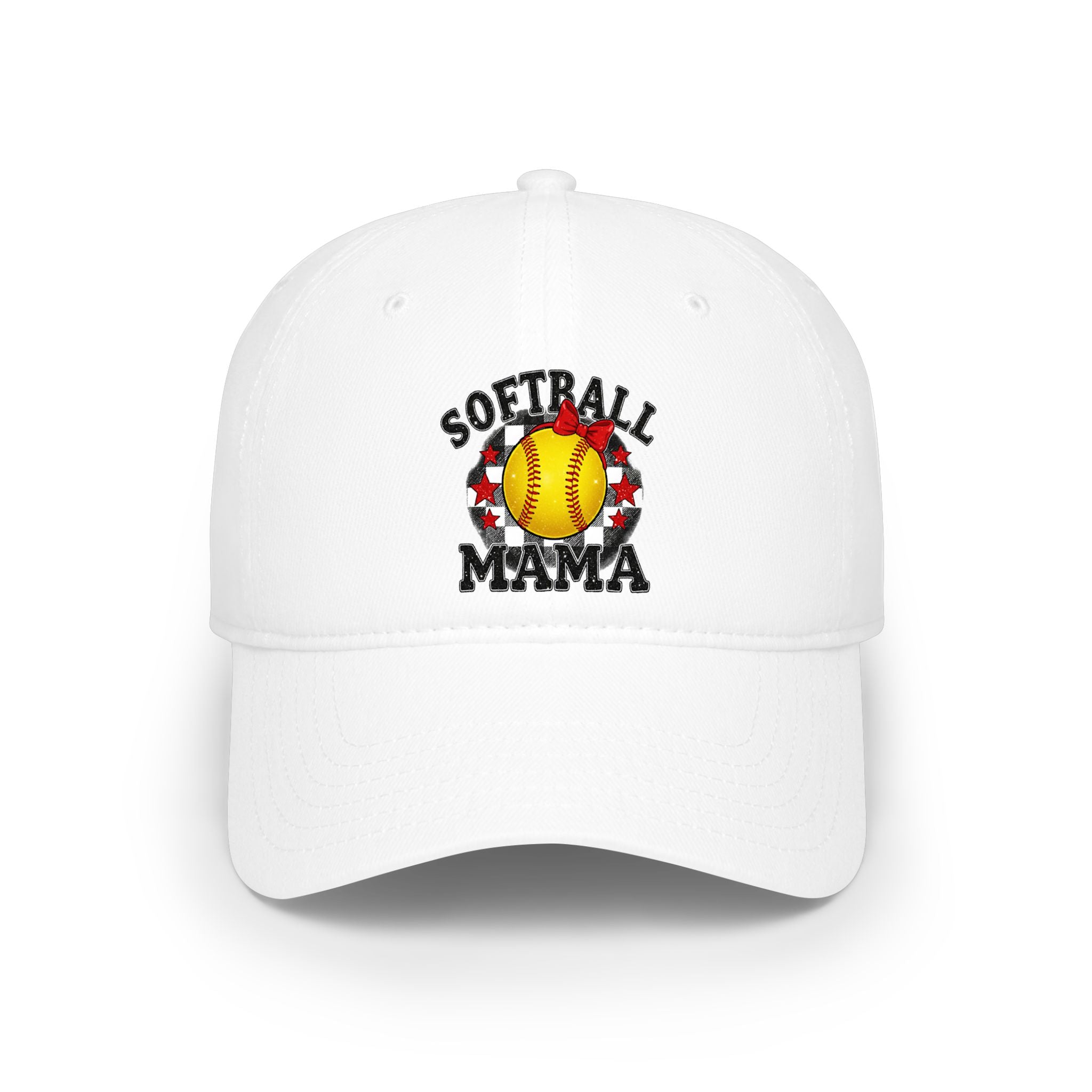 Softball Mama Cap — Low Profile Baseball Hat with Softball Graphic
