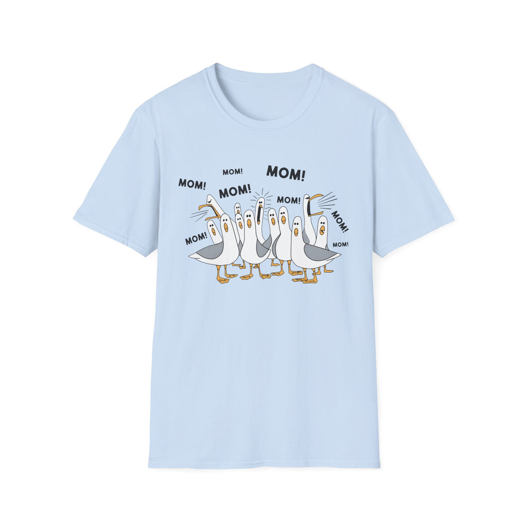 Seagull "Mom! Mom!" T-Shirt — Funny Family Graphic Tee