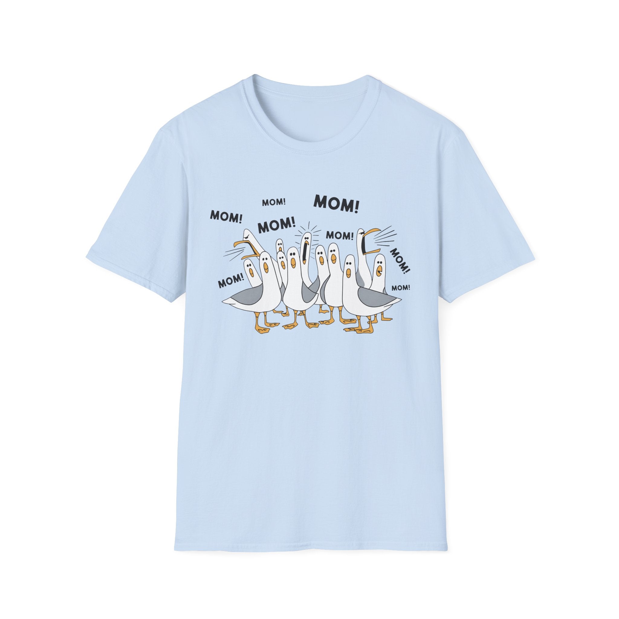 Seagull "Mom! Mom!" T-Shirt — Funny Family Graphic Tee