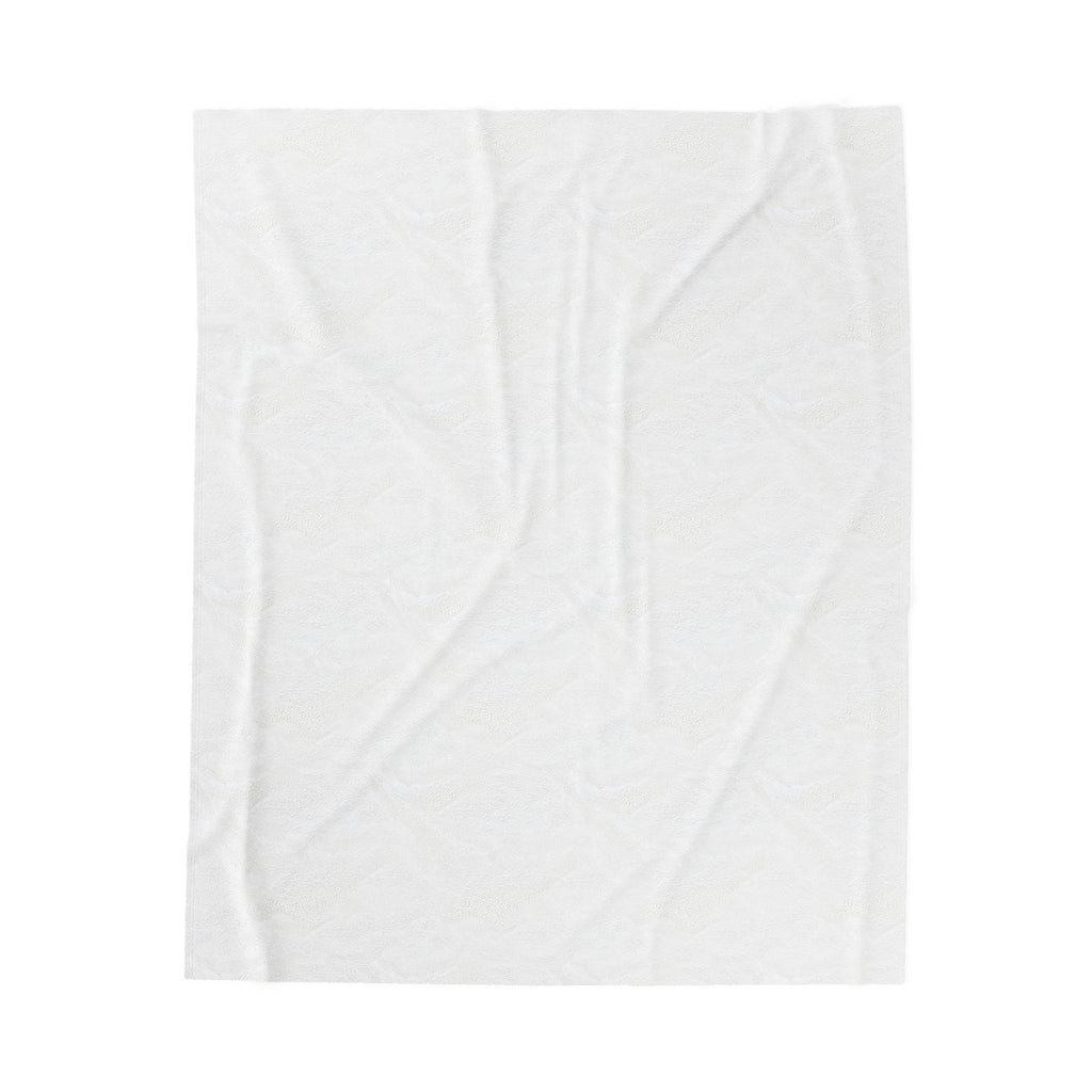 Plush Velveteen Blanket — Cute Sleepy Animals Pattern (bunny, bear, cat)