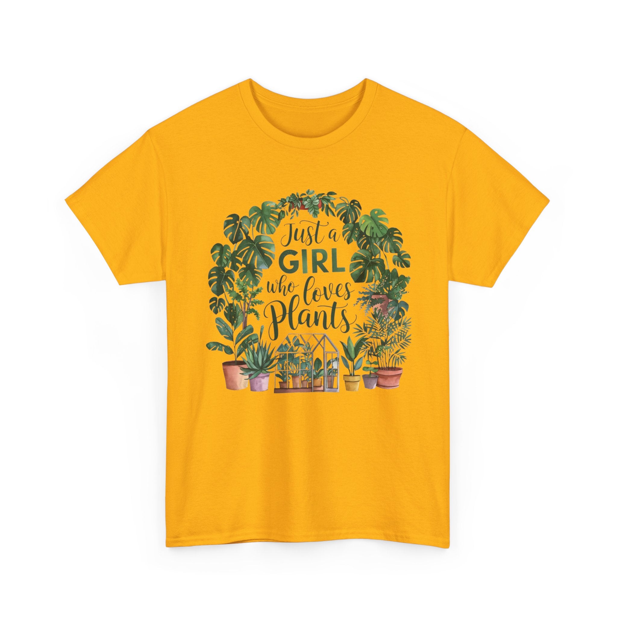 Plant Lover T-Shirt — "Just a Girl Who Loves Plants" Graphic Tee