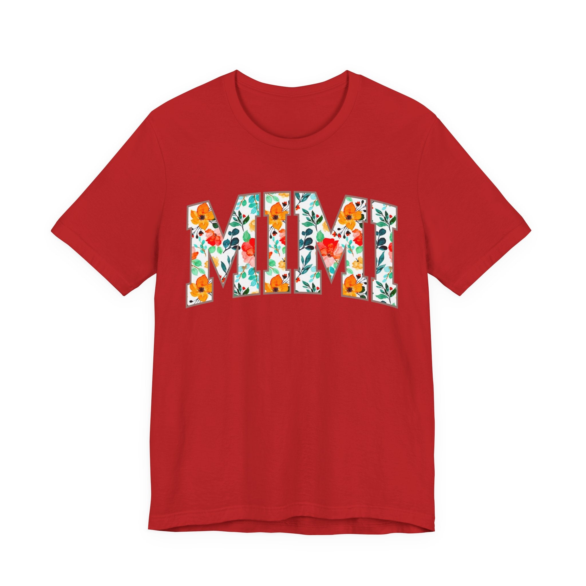 Mimi Floral Lettering Tee — Floral 'MIMI' Graphic T-Shirt