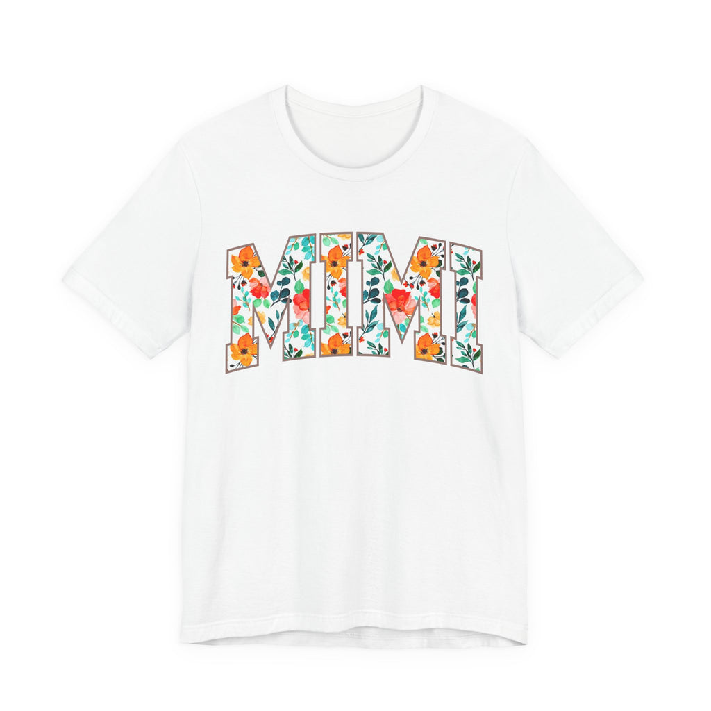 Mimi Floral Lettering Tee — Floral 'MIMI' Graphic T-Shirt