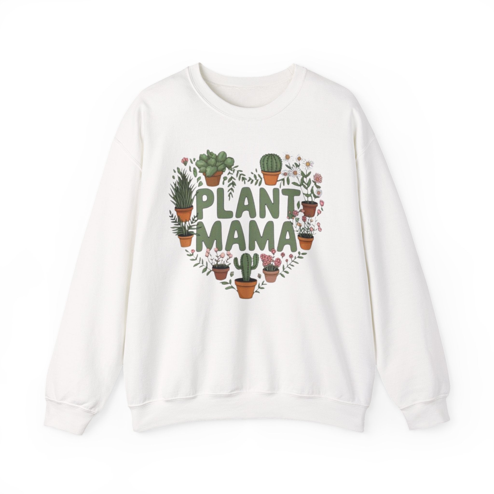 Plant Mama Sweatshirt – Heart of Potted Plants Crewneck