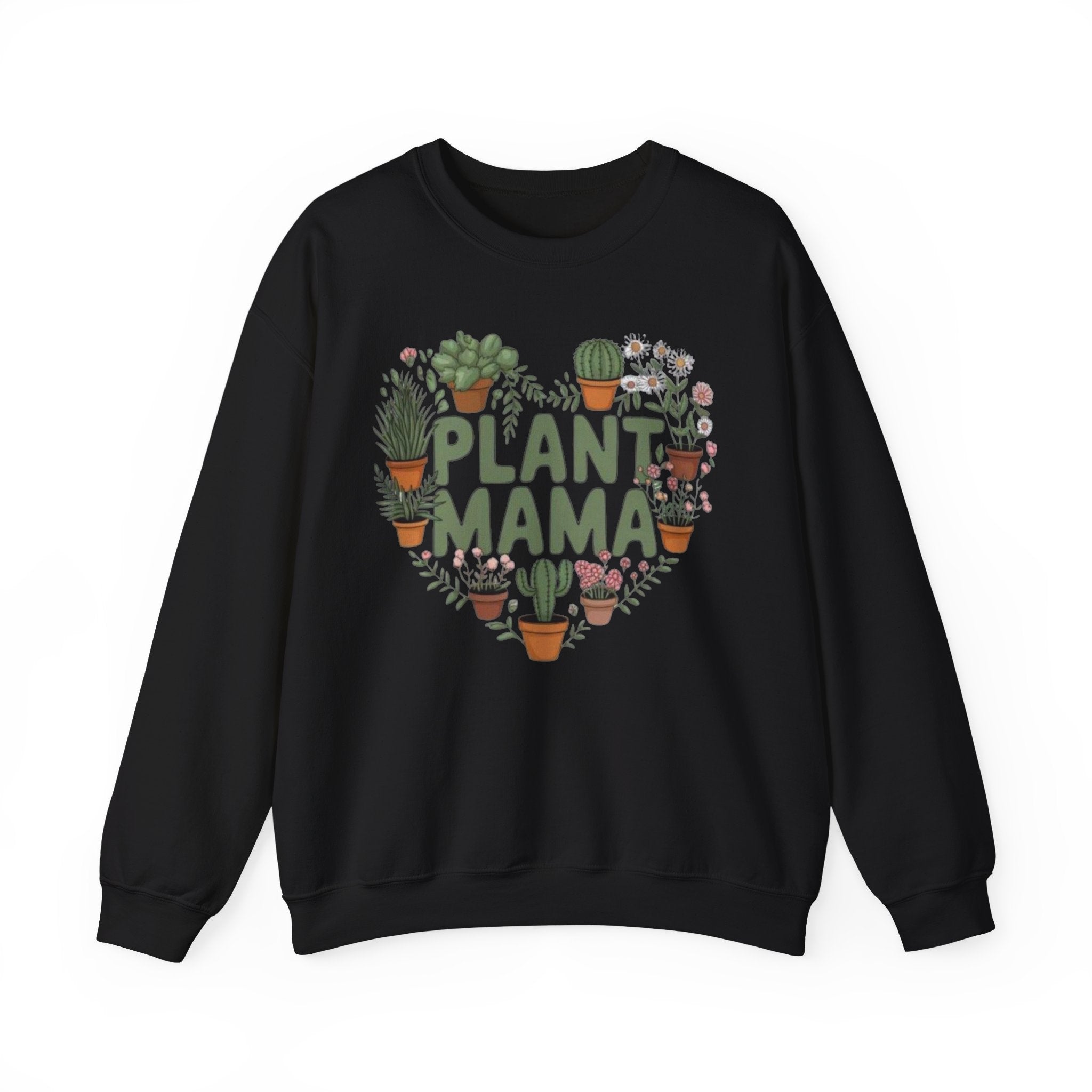 Plant Mama Sweatshirt – Heart of Potted Plants Crewneck
