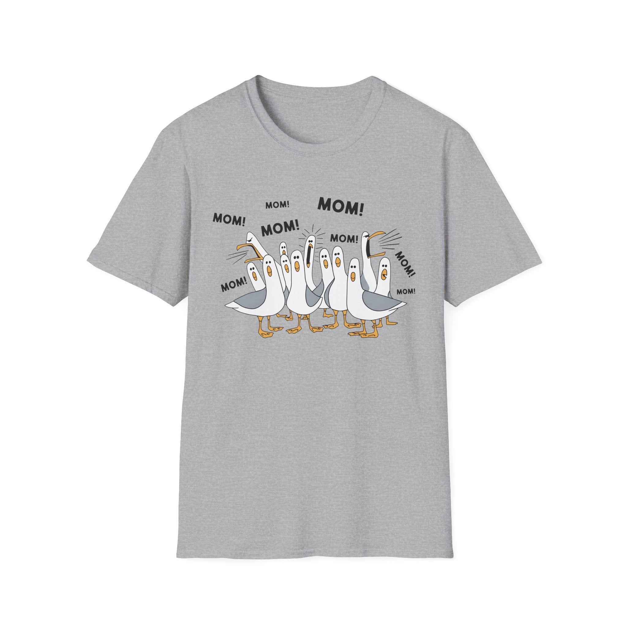 Seagull "Mom! Mom!" T-Shirt — Funny Family Graphic Tee