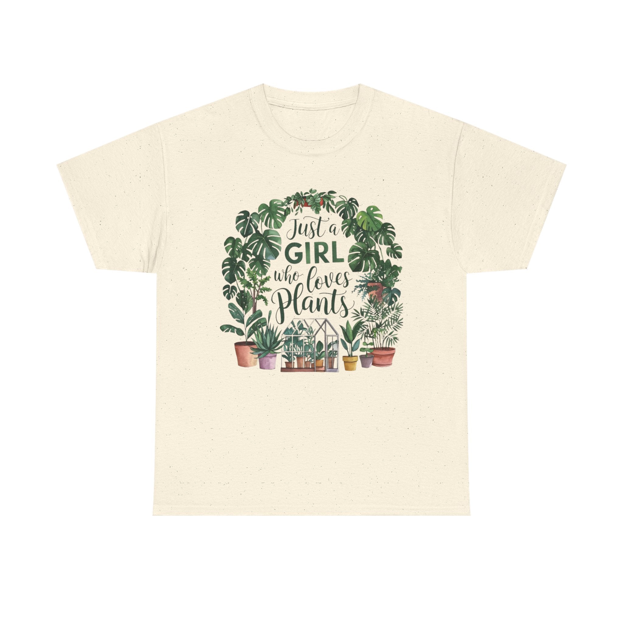 Plant Lover T-Shirt — "Just a Girl Who Loves Plants" Graphic Tee