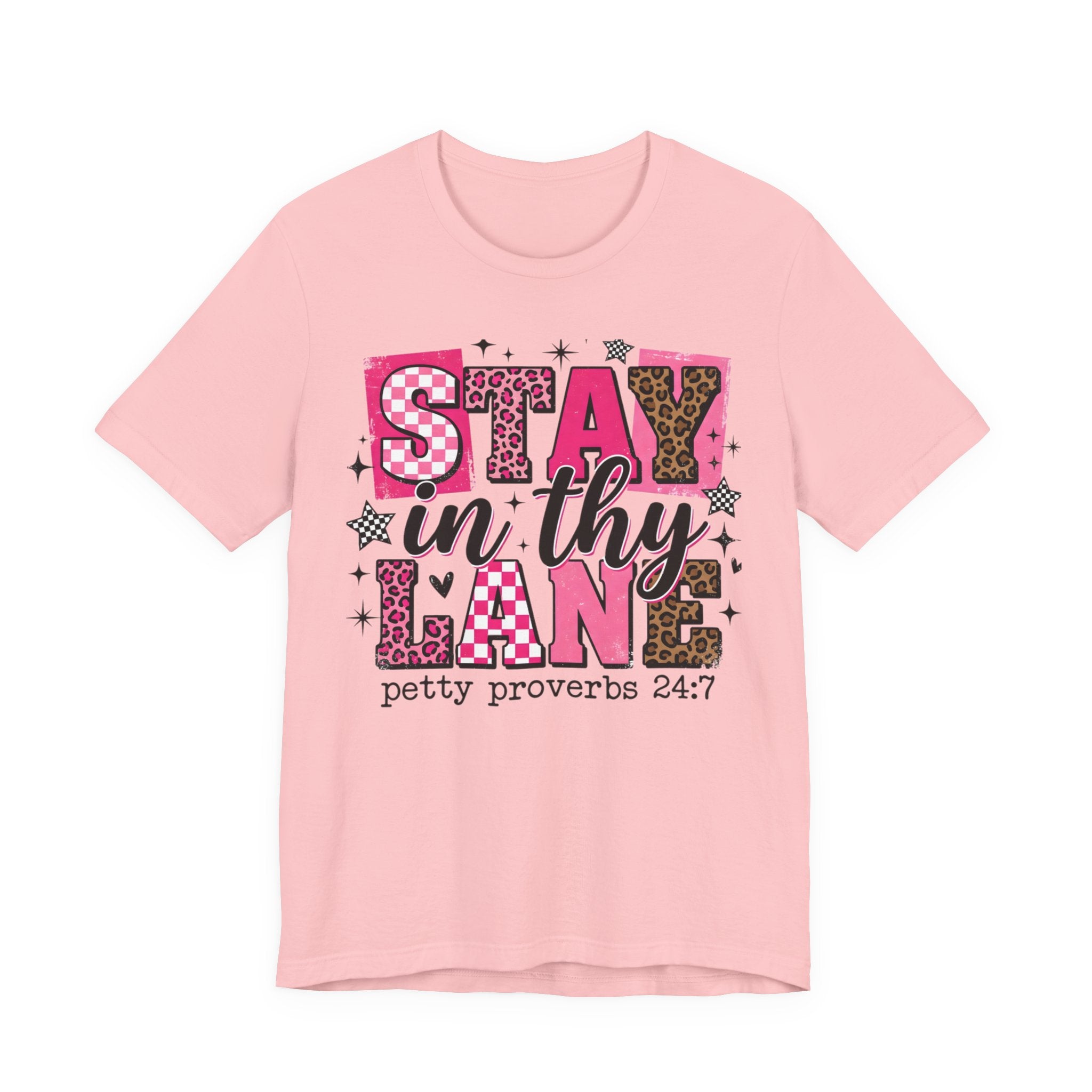 Stay in Thy Lane Tee — Funny Faith-Based Graphic T-Shirt