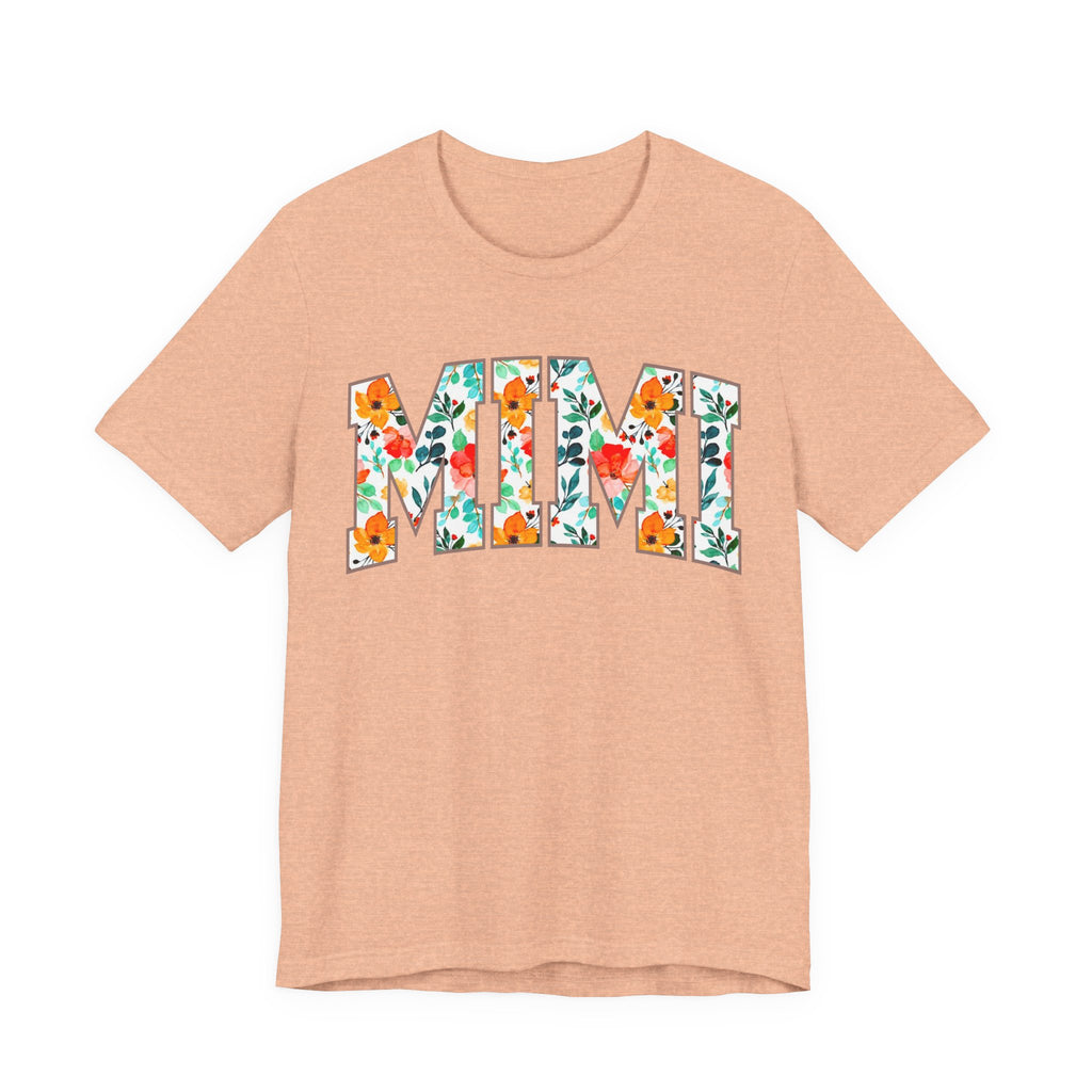 Mimi Floral Lettering Tee — Floral 'MIMI' Graphic T-Shirt