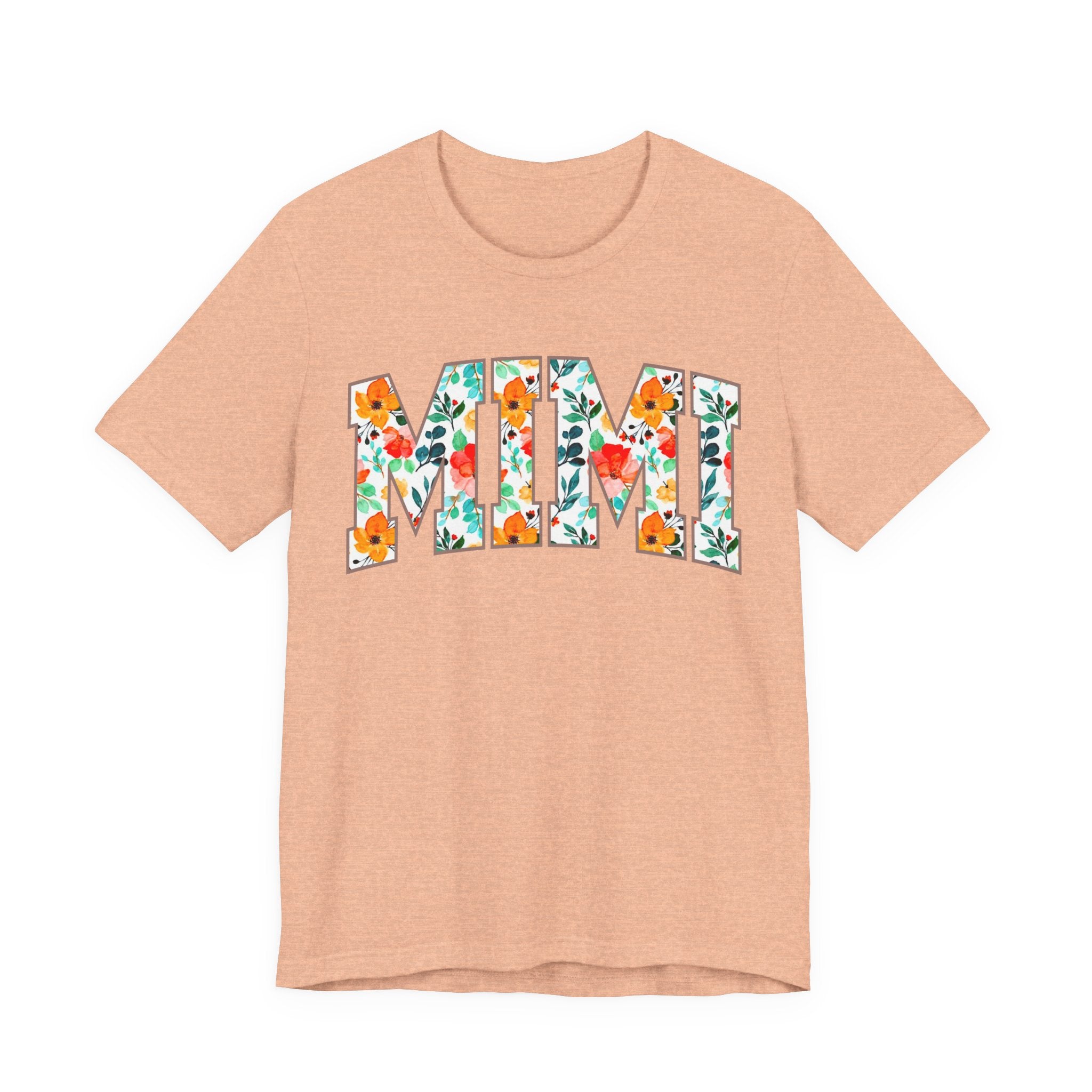Mimi Floral Lettering Tee — Floral 'MIMI' Graphic T-Shirt