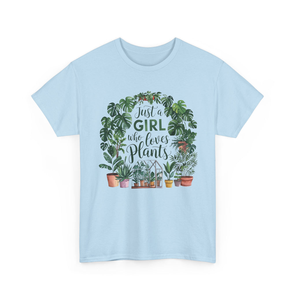 Plant Lover T-Shirt — "Just a Girl Who Loves Plants" Graphic Tee