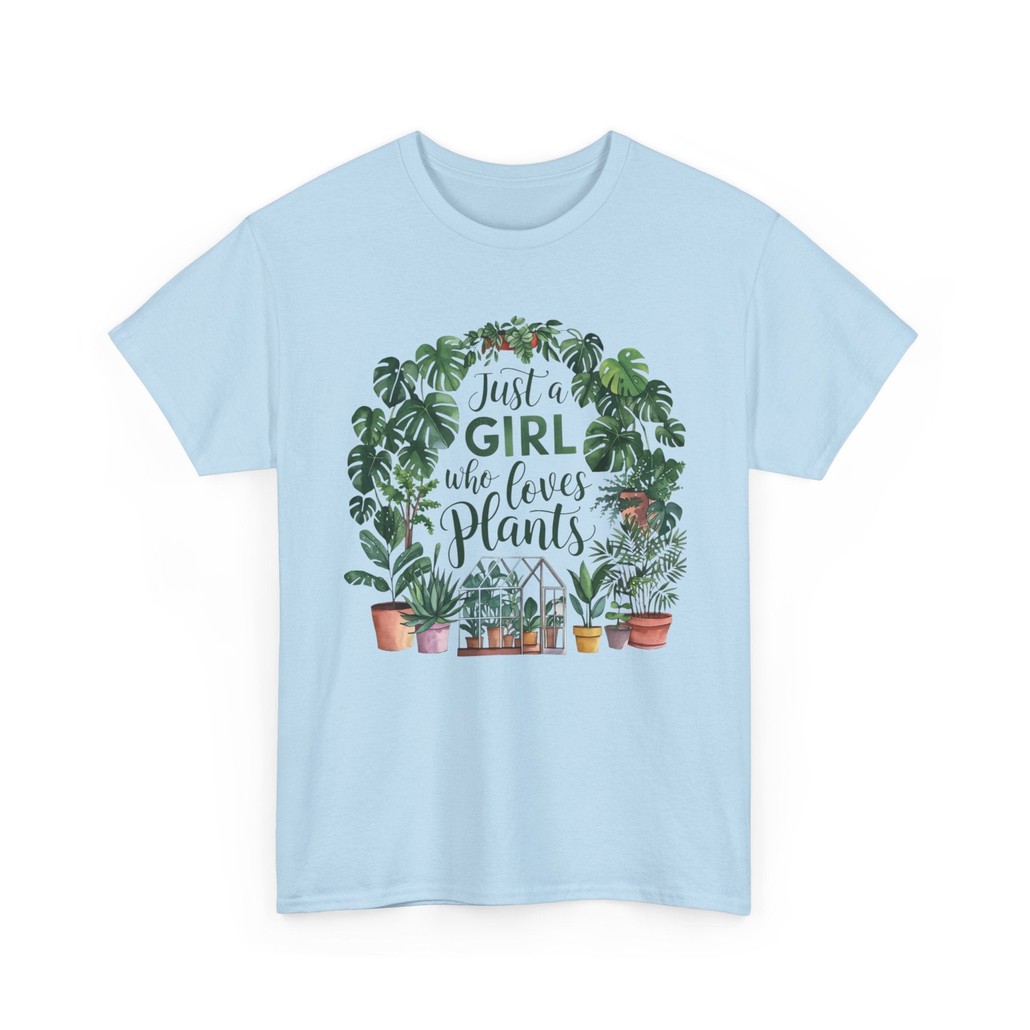 Plant Lover T-Shirt — "Just a Girl Who Loves Plants" Graphic Tee
