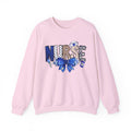 Nurse Blue Ribbon Crewneck Sweatshirt — Cute Nurse Graphic Pullover