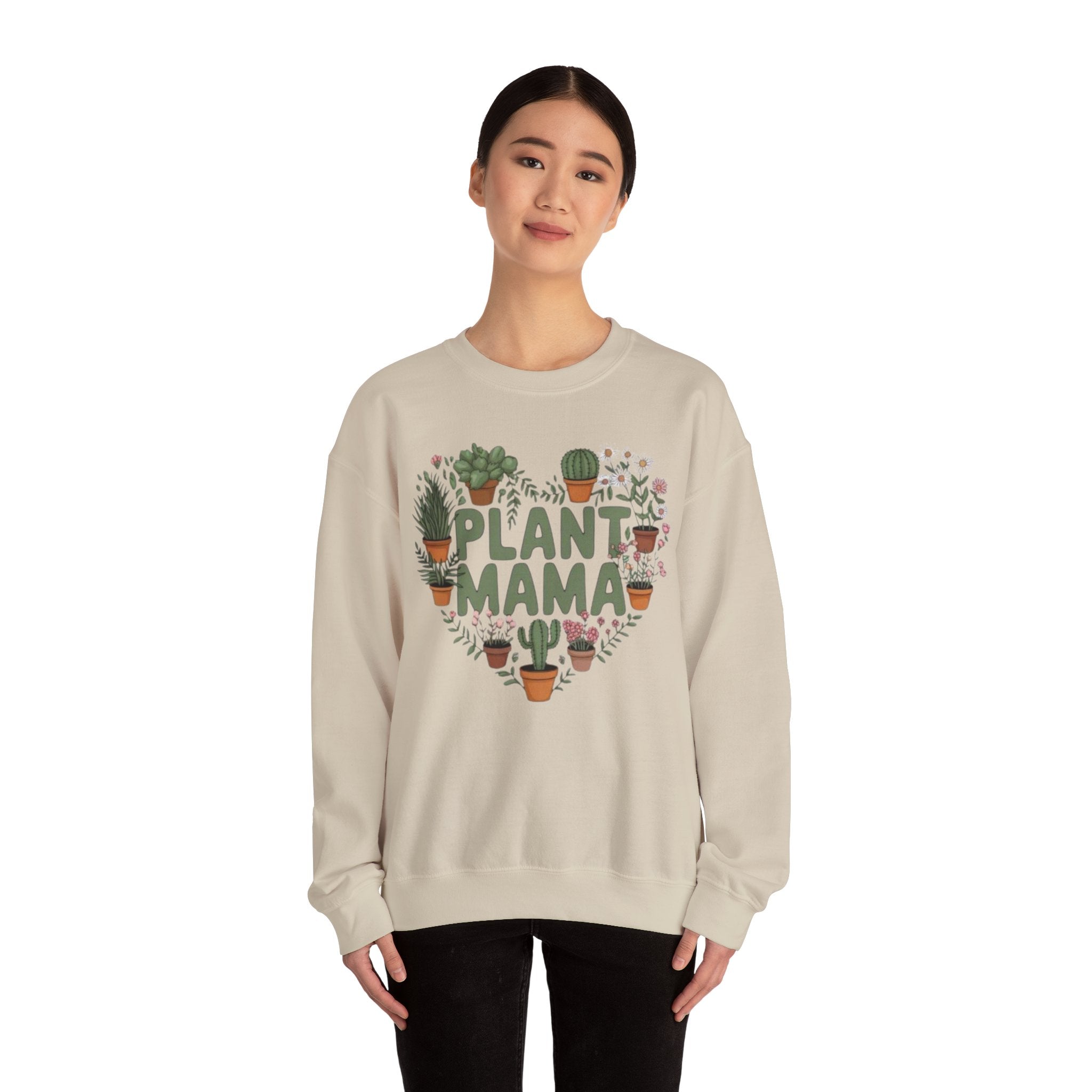 Plant Mama Sweatshirt – Heart of Potted Plants Crewneck