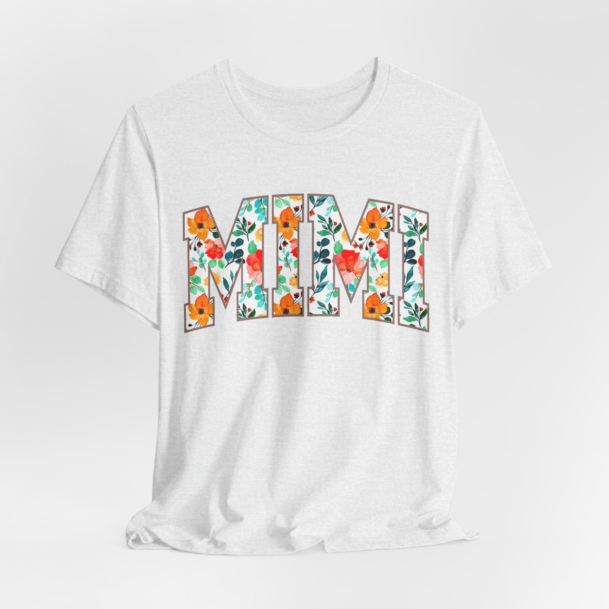 Mimi Floral Lettering Tee — Floral 'MIMI' Graphic T-Shirt
