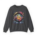 Crewneck Sweatshirt — 'Have The Day You Deserve' Smiley Galaxy Graphic