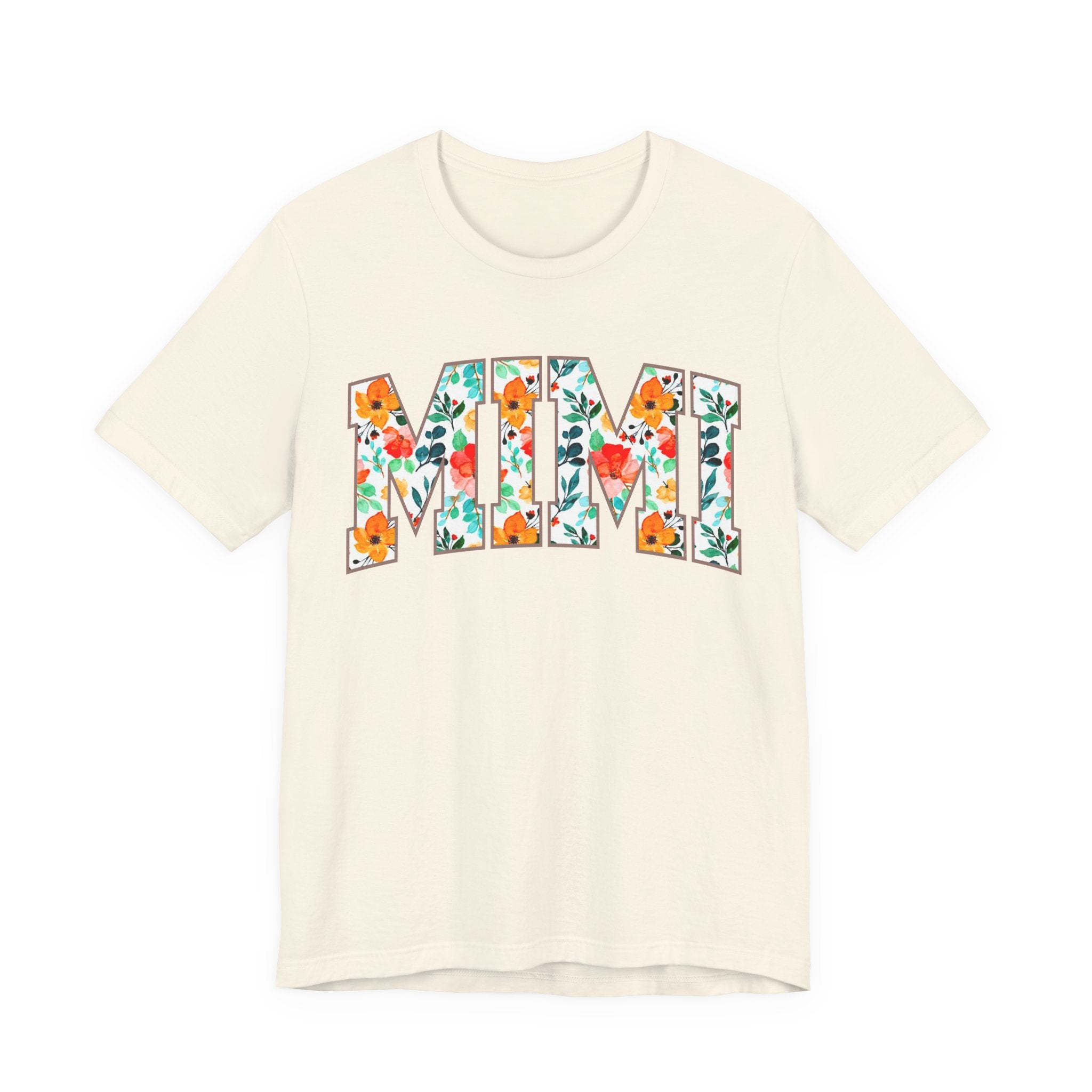 Mimi Floral Lettering Tee — Floral 'MIMI' Graphic T-Shirt
