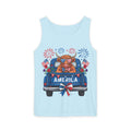 America Truck Patriotic Tank Top — Fourth of July USA Fireworks Design