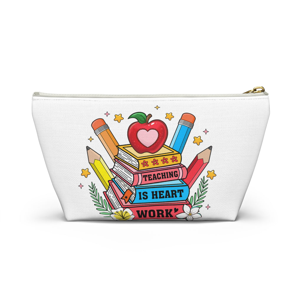 Teach Love Inspire Accessory Pouch — Teacher Gift Makeup & Pencil Case