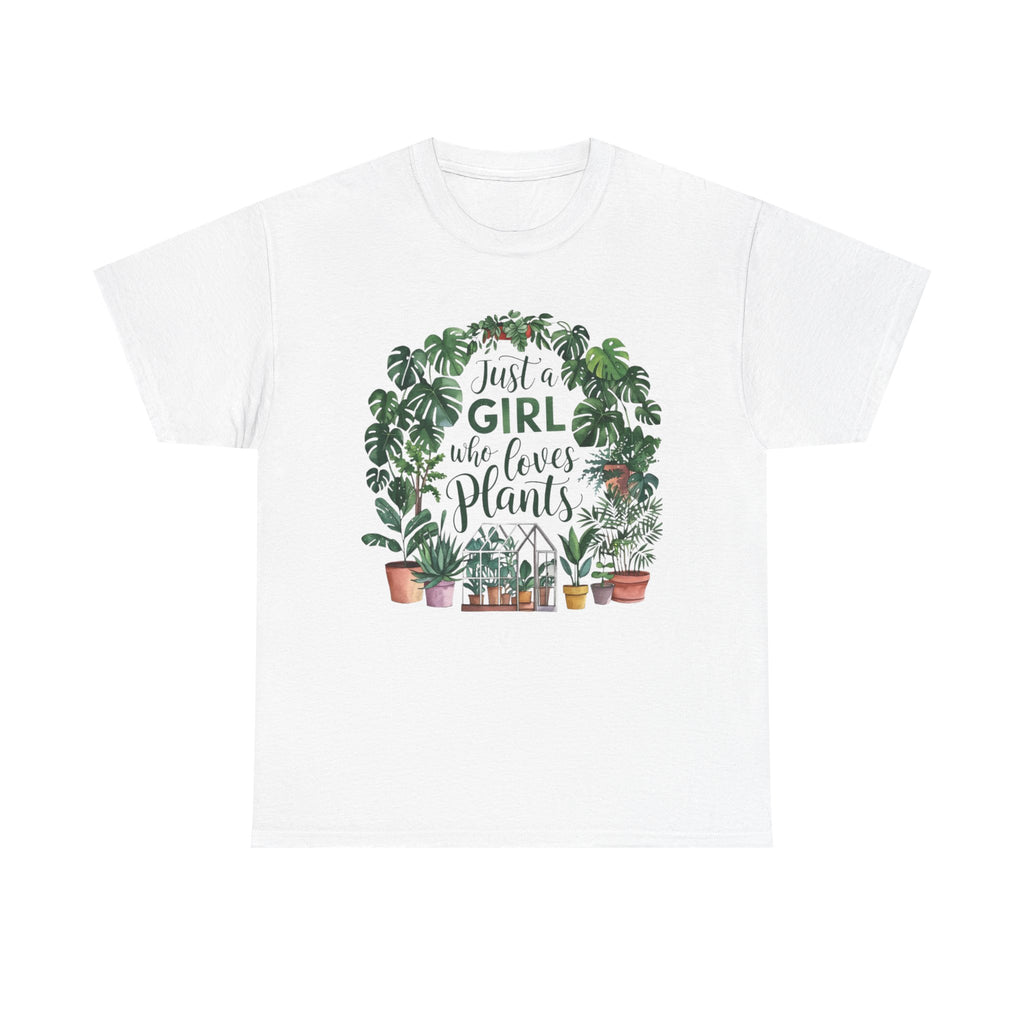 Plant Lover T-Shirt — "Just a Girl Who Loves Plants" Graphic Tee