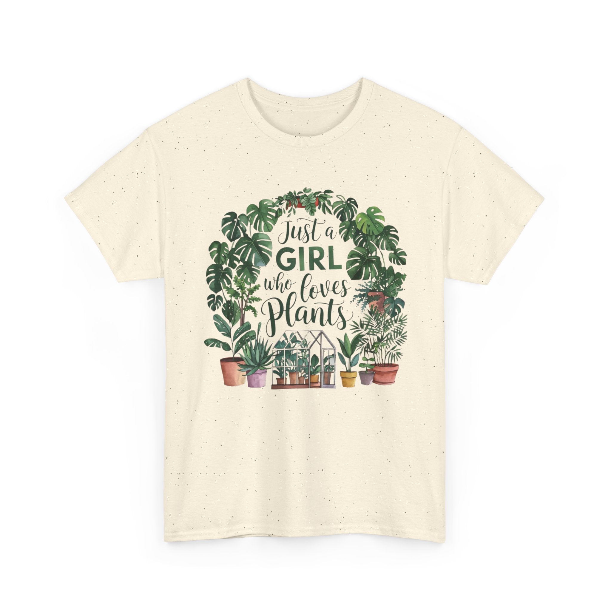 Plant Lover T-Shirt — "Just a Girl Who Loves Plants" Graphic Tee