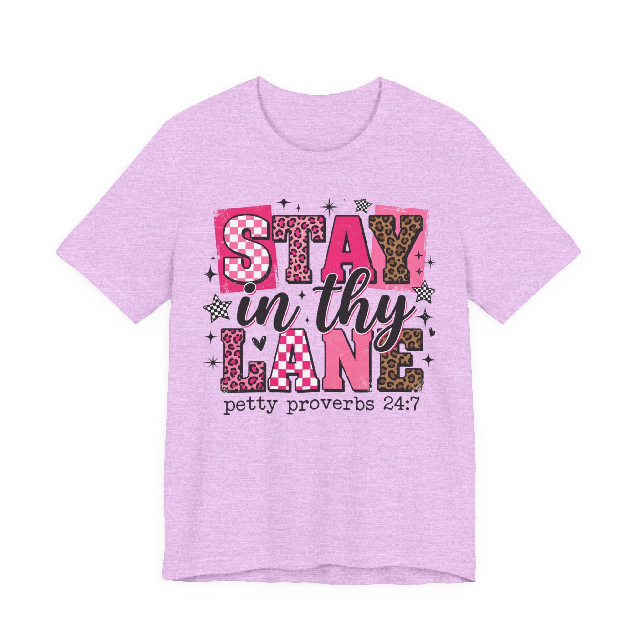 Stay in Thy Lane Tee — Funny Faith-Based Graphic T-Shirt