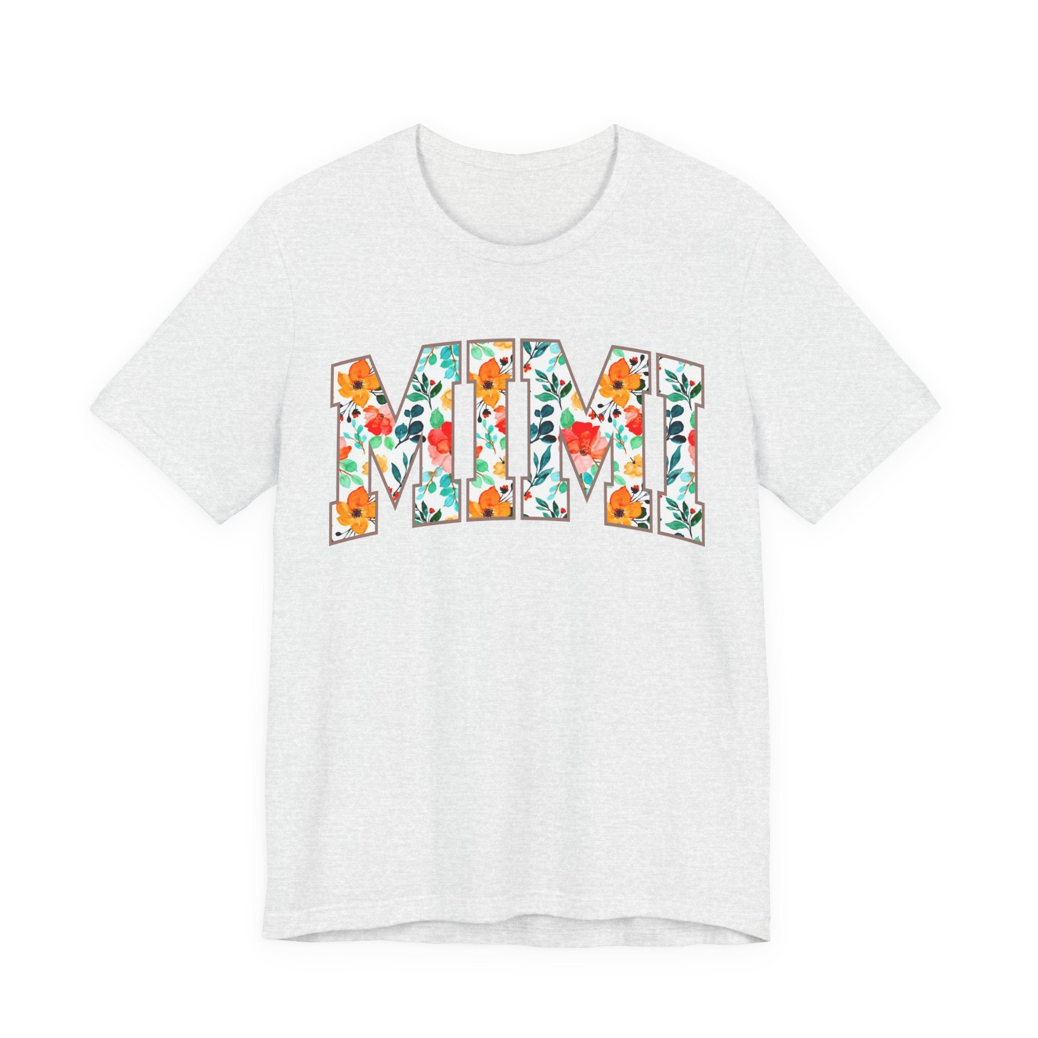Mimi Floral Lettering Tee — Floral 'MIMI' Graphic T-Shirt
