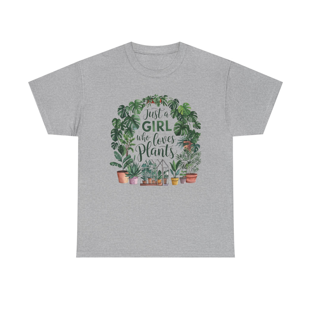 Plant Lover T-Shirt — "Just a Girl Who Loves Plants" Graphic Tee