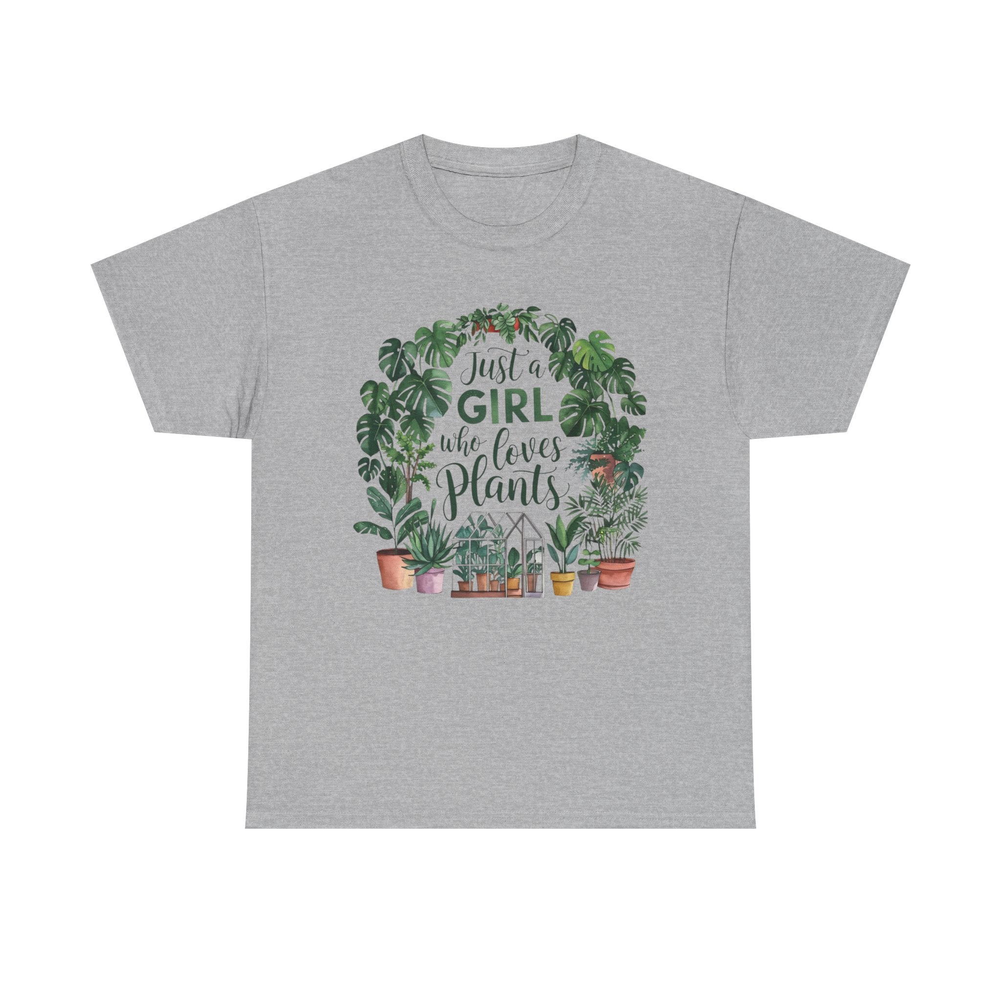Plant Lover T-Shirt — "Just a Girl Who Loves Plants" Graphic Tee
