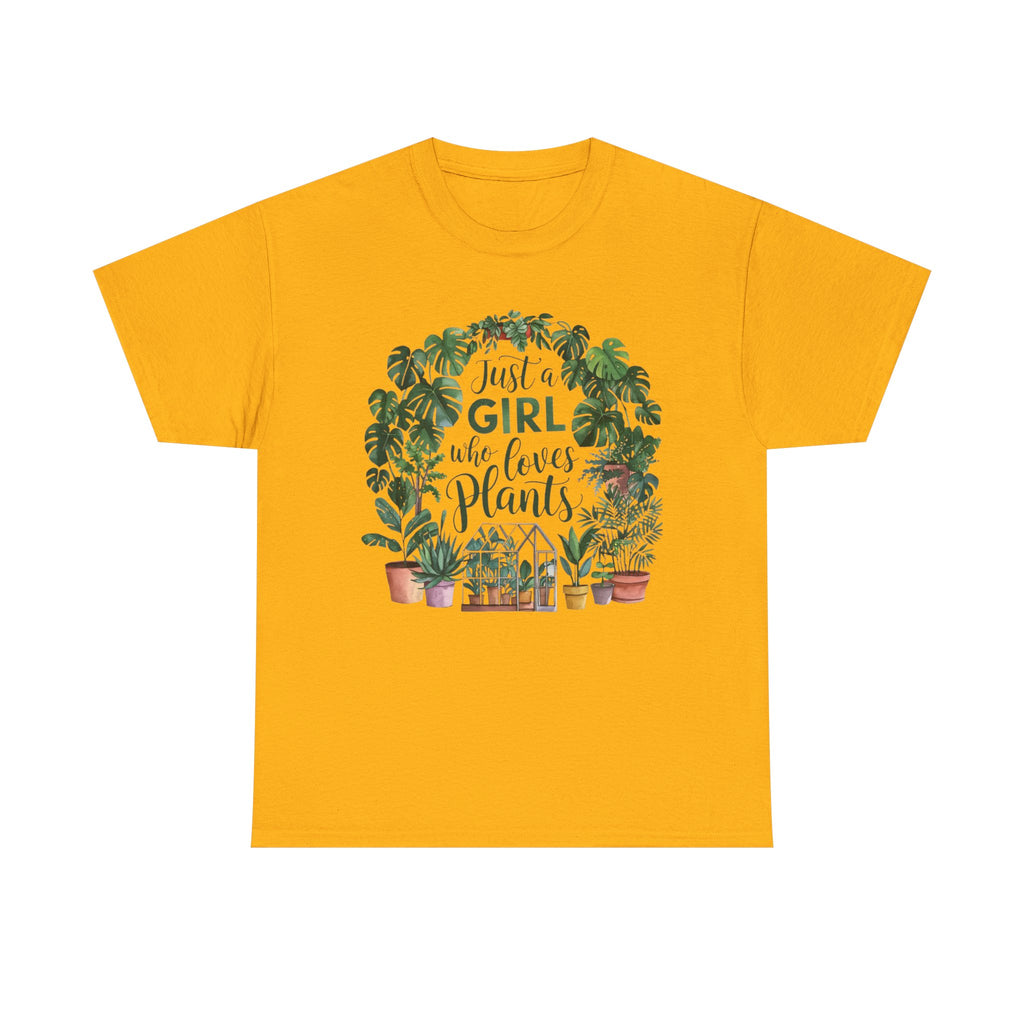Plant Lover T-Shirt — "Just a Girl Who Loves Plants" Graphic Tee