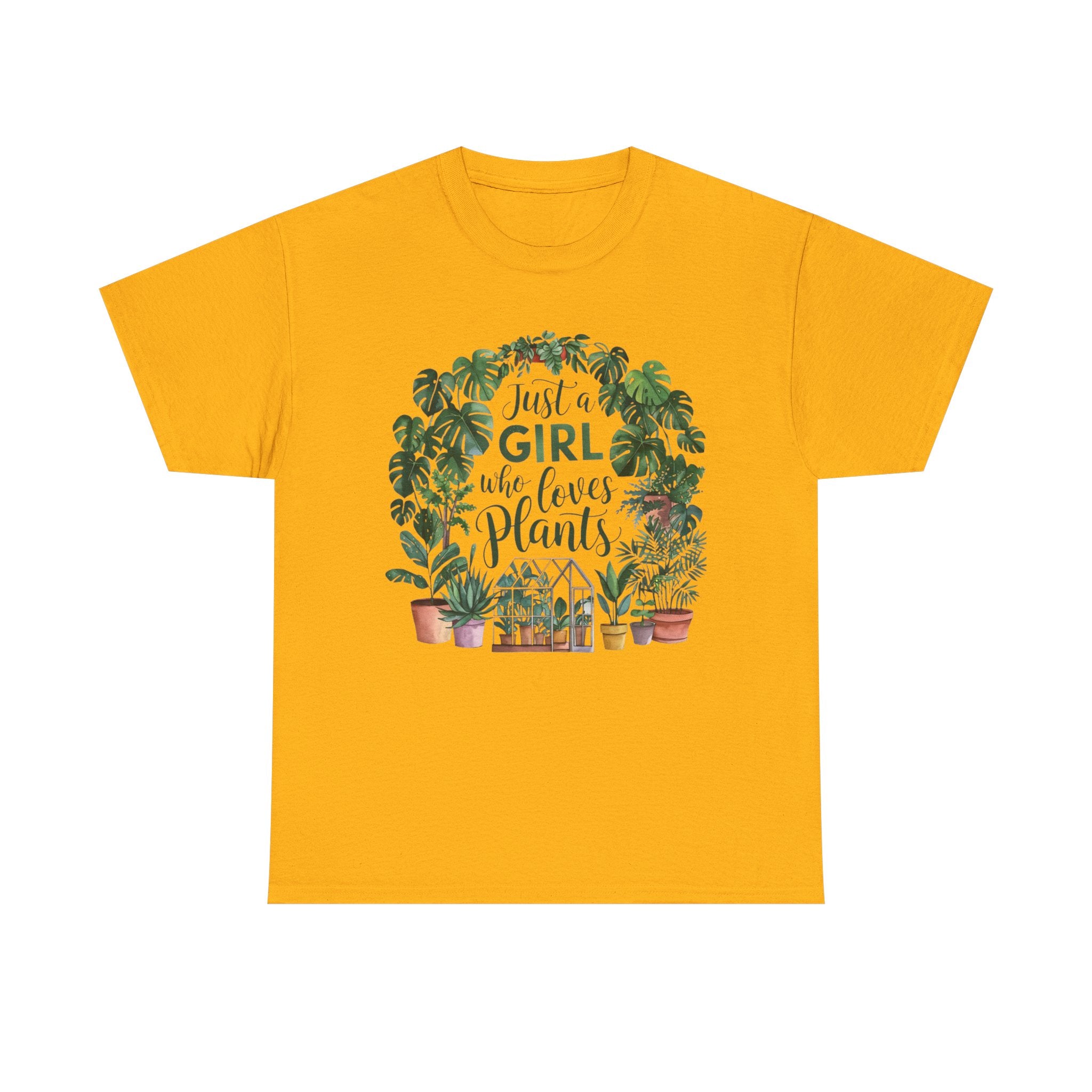 Plant Lover T-Shirt — "Just a Girl Who Loves Plants" Graphic Tee