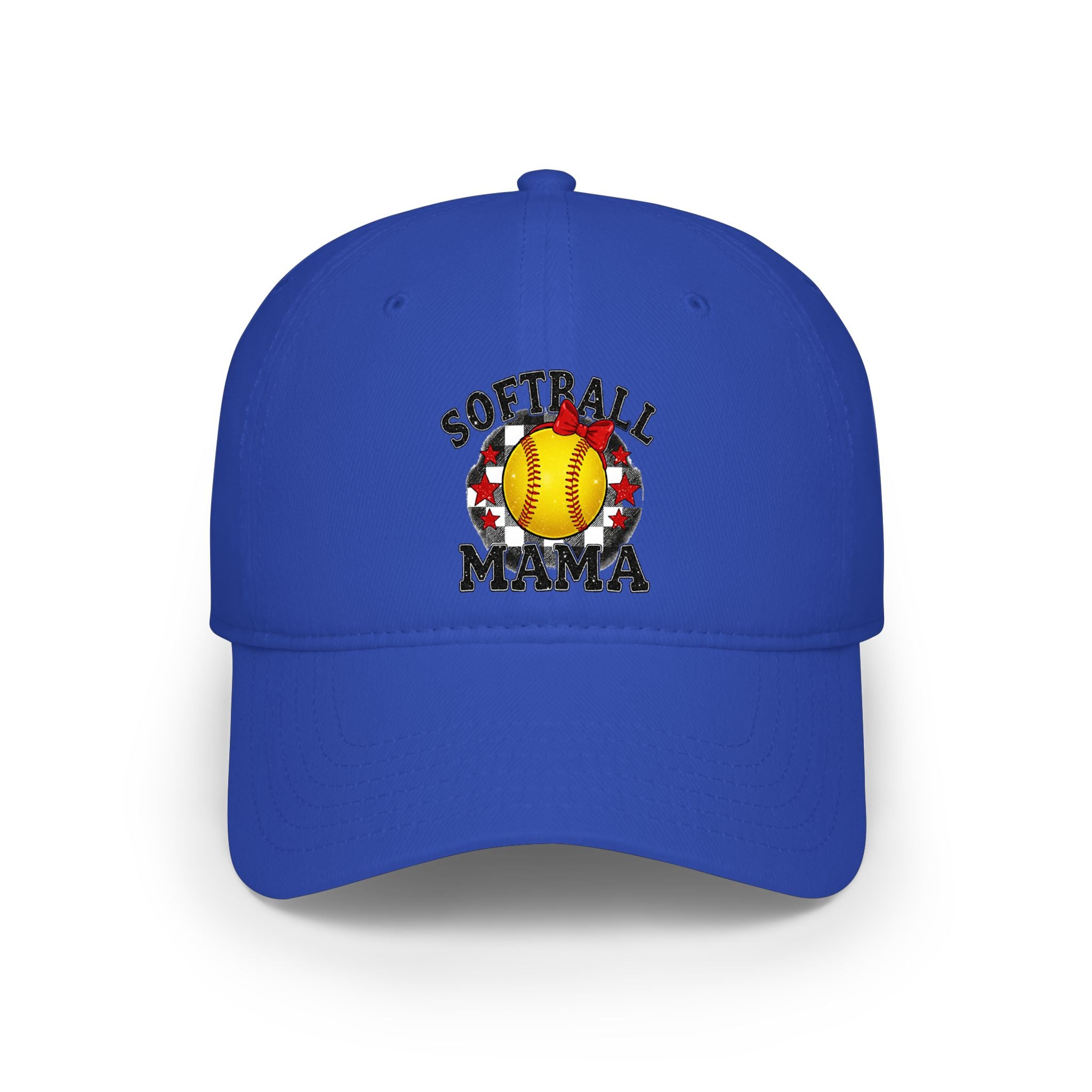 Softball Mama Cap — Low Profile Baseball Hat with Softball Graphic